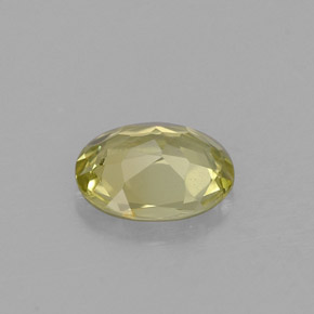 Chrysoberyl Gemstone in 6.2 x 5.1 mm Size for Sale, Chrysoberyl Stone in Yellow Green Color