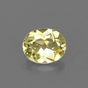 0.69 ct Green Chrysoberyl Gemstone, Chrysoberyl Gem in Oval Facet Shape for Sale.