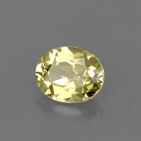 0.69 ct Green Chrysoberyl Stone, Natural Chrysoberyl in Oval Facet Shape for Sale