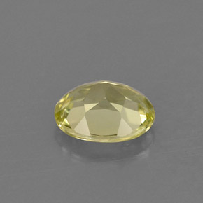Chrysoberyl Gemstone in 6 x 4.8 mm Size for Sale, Chrysoberyl Stone in Yellow Green Color