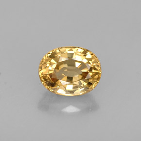0.90 ct Yellow Chrysoberyl Gemstone, Chrysoberyl Gem in Oval Facet Shape for Sale.