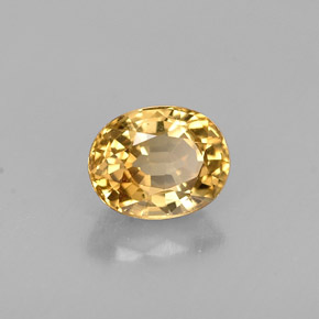 0.90 ct Yellow Chrysoberyl Stone, Natural Chrysoberyl in Oval Facet Shape for Sale