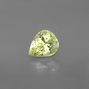 1.46 ct Green Chrysoberyl Gemstone, Chrysoberyl Gem in Pear Facet Shape for Sale.