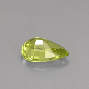 Chrysoberyl Gemstone in 8 x 5.5 mm Size for Sale, Chrysoberyl Stone in Golden Green Color