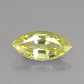 1.48 ct Yellow Chrysoberyl Gemstone, Chrysoberyl Gem in Marquise Facet Shape for Sale.