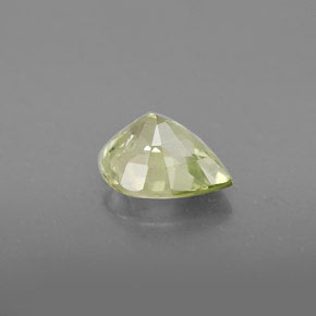 Chrysoberyl Gemstone in 8.1 x 6.4 mm Size for Sale, Chrysoberyl Stone in Golden Green Color