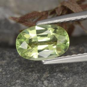 1.2ct Oval Facet Golden Green Chrysoberyl for sale thumb image of 1.2ct Oval Facet Golden Green Chrysoberyl (ID: 254816)