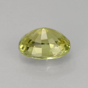 Chrysoberyl Gemstone in 8 x 6 mm (calibrated) Size for Sale, Chrysoberyl Stone in Greenish Golden Color
