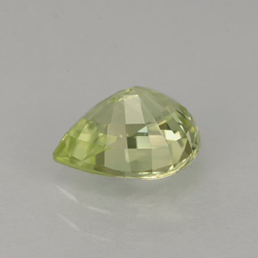 Chrysoberyl Gemstone in 7.5 x 6 mm Size for Sale, Chrysoberyl Stone in Golden Green Color