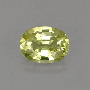1.40 ct Gold Chrysoberyl Gemstone, Chrysoberyl Gem in Oval Facet Shape for Sale.