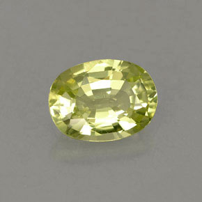 1.40 ct Gold Chrysoberyl Stone, Natural Chrysoberyl in Oval Facet Shape for Sale