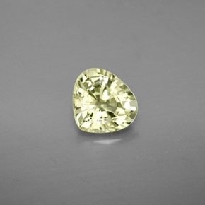 1.24 ct Yellow Chrysoberyl Gemstone, Chrysoberyl Gem in Pear Facet Shape for Sale.