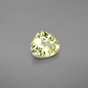 1.24 ct Yellow Chrysoberyl Stone, Natural Chrysoberyl in Pear Facet Shape for Sale
