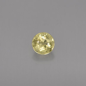 0.46 ct Yellow Chrysoberyl Gemstone, Chrysoberyl Gem in Round Facet Shape for Sale.