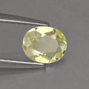0.62 ct Yellow Chrysoberyl Stone, Natural Chrysoberyl in Oval Facet Shape for Sale