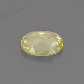 Chrysoberyl Gemstone in 6.1 x 5.1 mm Size for Sale, Chrysoberyl Stone in Green-Yellow Color