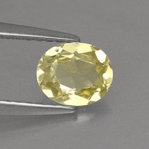 0.68 ct Yellow Chrysoberyl Stone, Natural Chrysoberyl in Oval Facet Shape for Sale