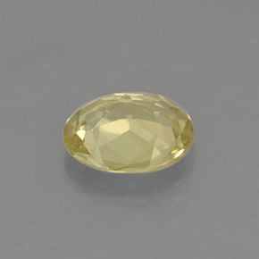 Chrysoberyl Gemstone in 6.2 x 5.1 mm Size for Sale, Chrysoberyl Stone in Green-Yellow Color