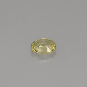Chrysoberyl Gemstone in 4.9 x 4.1 mm Size for Sale, Chrysoberyl Stone in Yellow Green Color