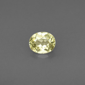 0.45 ct Yellow Chrysoberyl Gemstone, Chrysoberyl Gem in Oval Facet Shape for Sale.