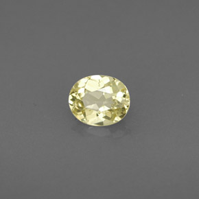 0.45 ct Yellow Chrysoberyl Stone, Natural Chrysoberyl in Oval Facet Shape for Sale