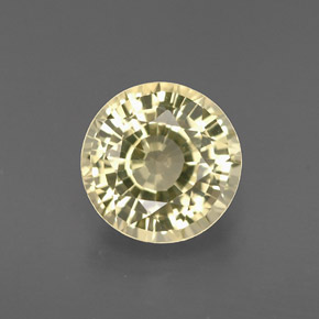 1.59 ct Yellow Chrysoberyl Gemstone, Chrysoberyl Gem in Round Facet Shape for Sale.