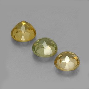 Chrysoberyl Gemstone in 4.3 mm Size for Sale, Chrysoberyl Stone in Golden Green Color