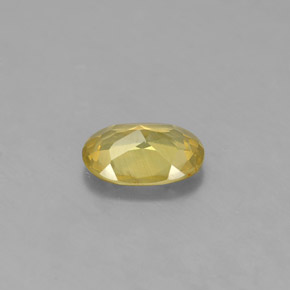 Chrysoberyl Gemstone in 7 x 5 mm (calibrated) Size for Sale, Chrysoberyl Stone in Golden Green Color