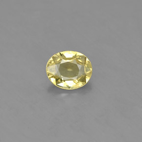0.56 ct Green Chrysoberyl Gemstone, Chrysoberyl Gem in Oval Facet Shape for Sale.