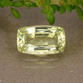 1.31 ct Yellow Chrysoberyl Gemstone, Chrysoberyl Gem in Cushion-Cut Shape for Sale.