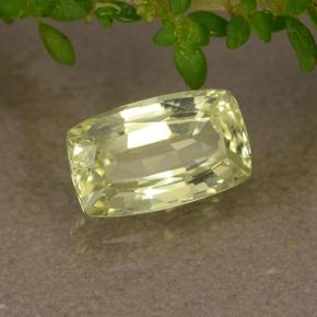 1.31 ct Yellow Chrysoberyl Stone, Natural Chrysoberyl in Cushion-Cut Shape for Sale
