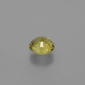 Chrysoberyl Gemstone in 6.5 mm (calibrated) Size for Sale, Chrysoberyl Stone in Greenish Golden Color