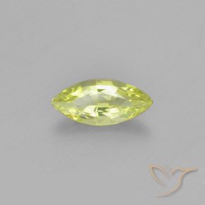1.26 ct Yellow Chrysoberyl Stone, Natural Chrysoberyl in Marquise Facet Shape for Sale