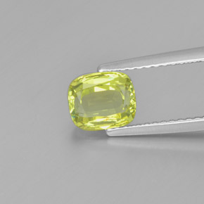 Chrysobéryl Coussin en damier des États-Unis 1,41 ct, dimension 6,9 x 5,8mm, pureté vvs-vs, pierre gemme naturelle Non traité, 1 pièce de chrysobéryl de couleur Jaune citron, dureté Mohs de 8.5 convient aux bijoux de tous les jours, pierre de sagesse, Photo A