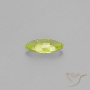 Chrysoberyl Gemstone in 9 x 4.5 mm Size for Sale, Chrysoberyl Stone in Medium Yellow Color