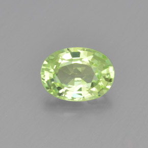 1.08 ct Green Chrysoberyl Gemstone, Chrysoberyl Gem in Oval Facet Shape for Sale.