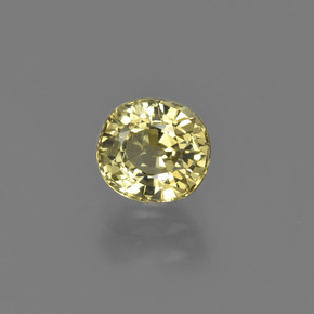 1.06 ct Green Chrysoberyl Gemstone, Chrysoberyl Gem in Oval Facet Shape for Sale.