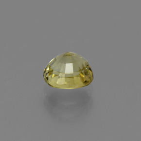 Chrysoberyl Gemstone in 5.8 x 5.4 mm Size for Sale, Chrysoberyl Stone in Golden Green Color