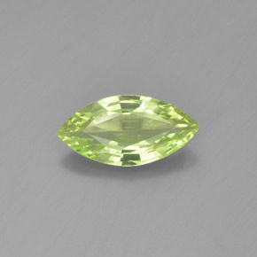 1.13 ct Green Chrysoberyl Gemstone, Chrysoberyl Gem in Marquise Facet Shape for Sale.
