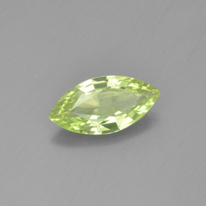 1.13 ct Green Chrysoberyl Stone, Natural Chrysoberyl in Marquise Facet Shape for Sale