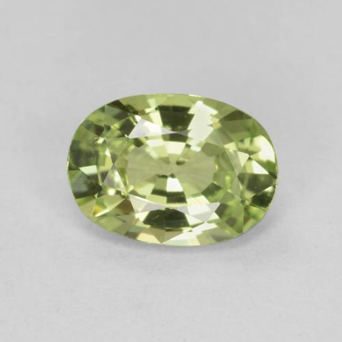 0.9ct Oval Facet Golden Green Chrysoberyl Gem for sale 0.9ct Oval Facet Golden Green Chrysoberyl Gem (ID: 366372)