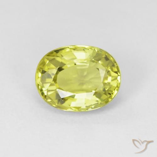 Crisoberilo Amarillo Ovalada de 6,7 x 5,2mm de Sri Lanka, peso de 1.07 ct, piedra preciosa natural No tratado en vvs Clarity, Crisoberilo Forma ovalada de 1 pieza - Color: Amarillo medio, dureza Mohs de 8.5 Adecuado para joyas de uso diario, Photo A