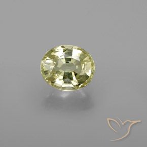 1.12 ct Oval Cut Chrysoberyl, 6.8 x 5.7 mm From Sri Lanka, Photo A