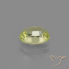 Chrysoberyl Gemstone in 7.1 x 5.5 mm Size for Sale, Chrysoberyl Stone in Medium Yellow Color