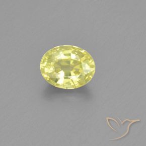 1.26ct Natural Lemon Yellow Chrysoberyl, Oval, VS-SI