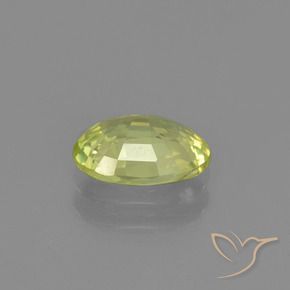 Chrysoberyl Gemstone in 8 x 6 mm (calibrated) Size for Sale, Chrysoberyl Stone in Medium Yellow Color