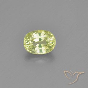 Crisoberilo Amarillo limón Ovalada de 1.15 ct de Sri Lanka, dimensión 6,7 x 5,2mm, piedra preciosa natural No tratado, claridad vvs, Crisoberilo Forma ovalada de 1 pieza, dureza de Mohs de 8.5 Adecuado para joyas de uso diario , Photo A