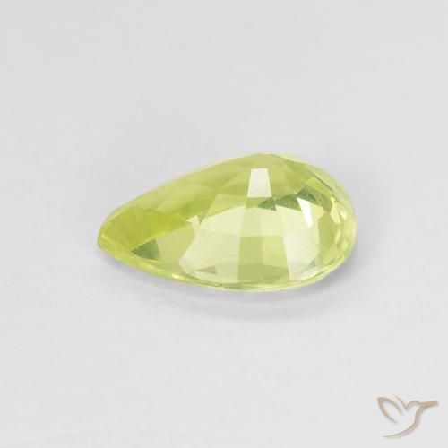 Chrysoberyl Gemstone in 8 x 6 mm (calibrated) Size for Sale, Chrysoberyl Stone in Lemon Yellow Color