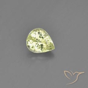 1.13ct Natural Lemon Yellow Chrysoberyl, Pear Shape, VVS