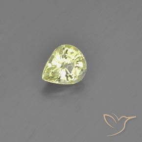 1.13 ct Yellow Chrysoberyl Stone, Natural Chrysoberyl in Pear Facet Shape for Sale